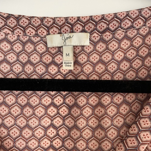 Joie Pink & gray blouse - size M - Picture 2 of 2